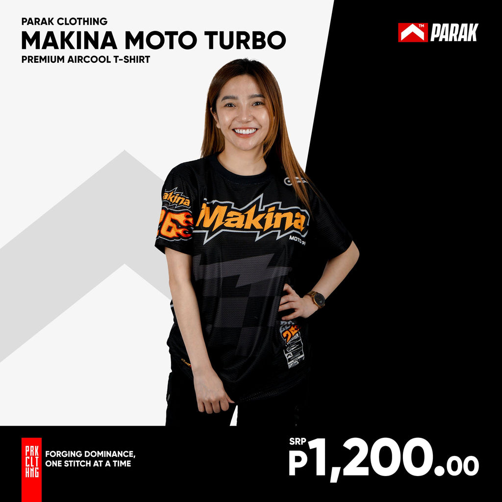 Parak Clothing X Makina Moto Turbo T-shirt Aircool Fabric Limited Edition