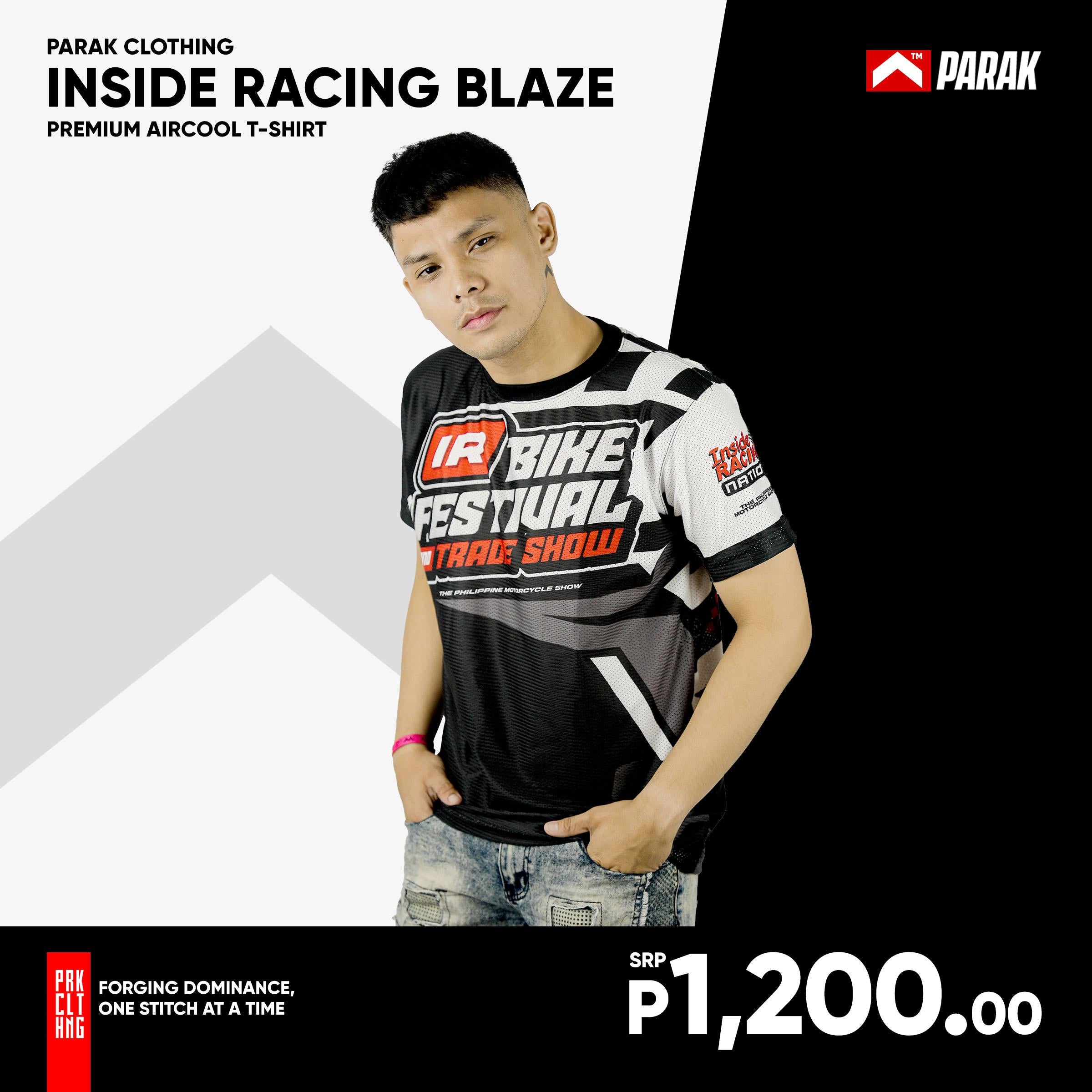 Parak Clothing X Inside Racing Blaze T-shirt Aircool Fabric Limited Edition