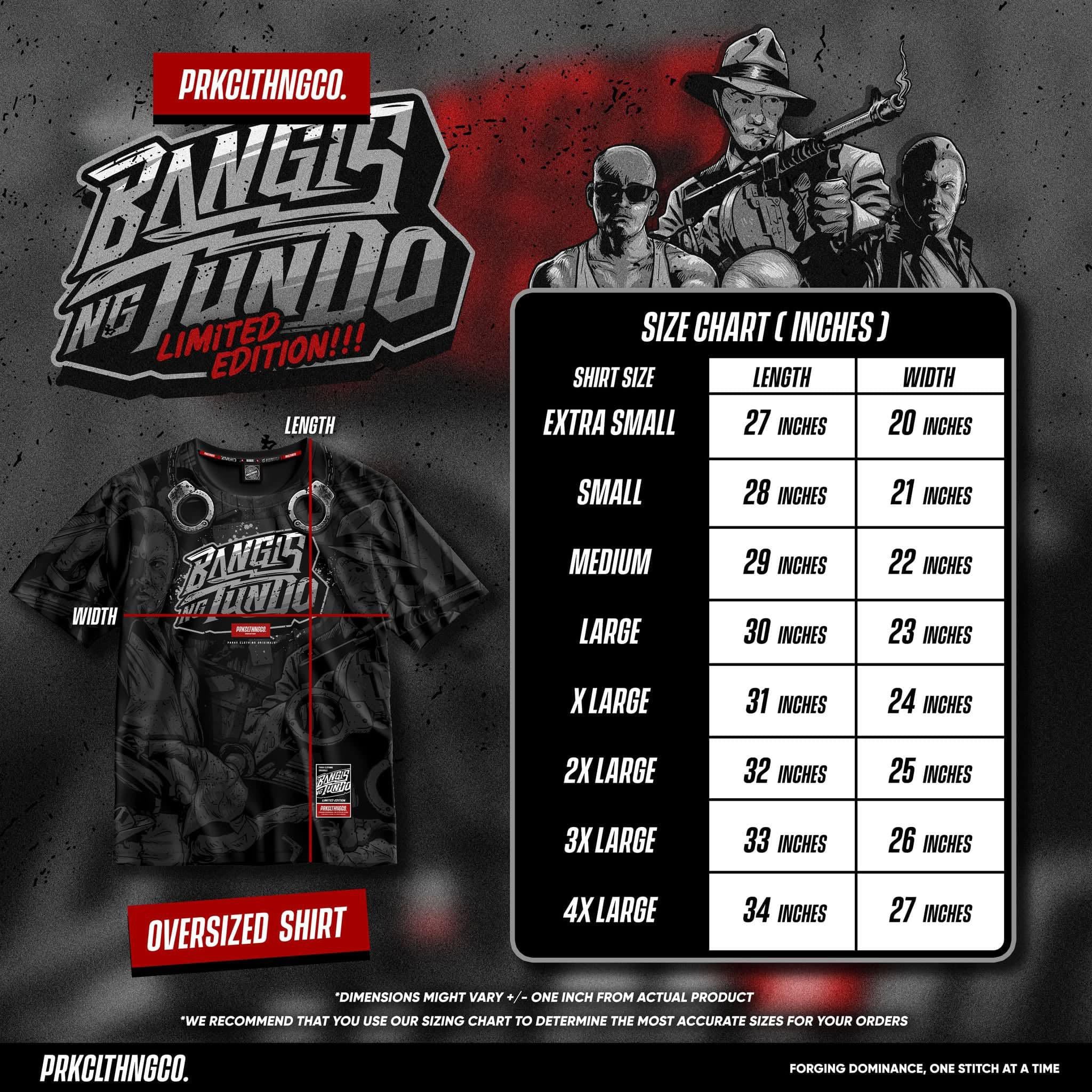 Parak Clothing Bangis ng Tundo Aircool Fabric Limited Edition Oversize T-Shirt
