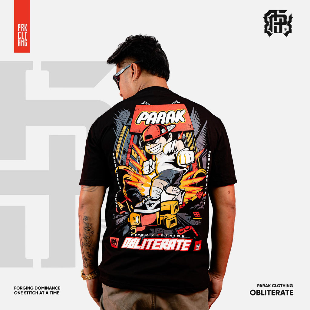Parak Clothing Obliterate Silkscreen Cotton T-Shirt