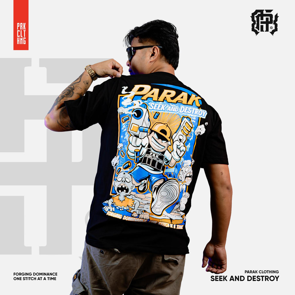 Parak Clothing Seek and Destroy Silkscreen Cotton T-Shirt