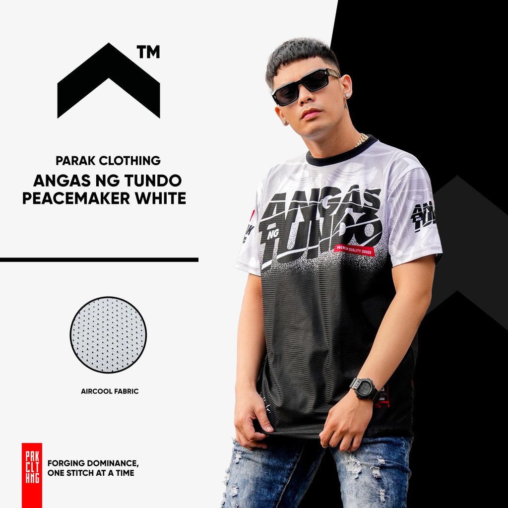 Parak Clothing Angas ng Tundo PeaceMaker White Aircool Fabric Limited Edition T-Shirt