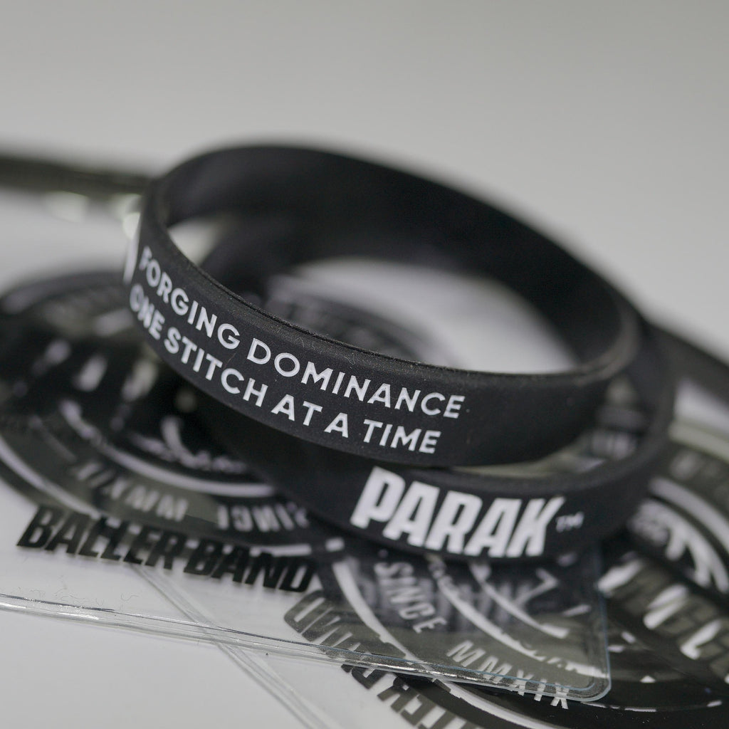 Parak Clothing Silicone Wristband - Simple Minimalistic Accessory for Parak Clothing Collection - Black Silicone Material