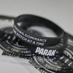 Parak Clothing Silicone Wristband - Simple Minimalistic Accessory for Parak Clothing Collection - Black Silicone Material