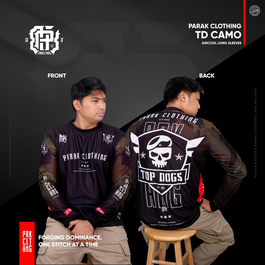 Parak Clothing Top Dogz Camo Aircool Fabric Riding Jersey