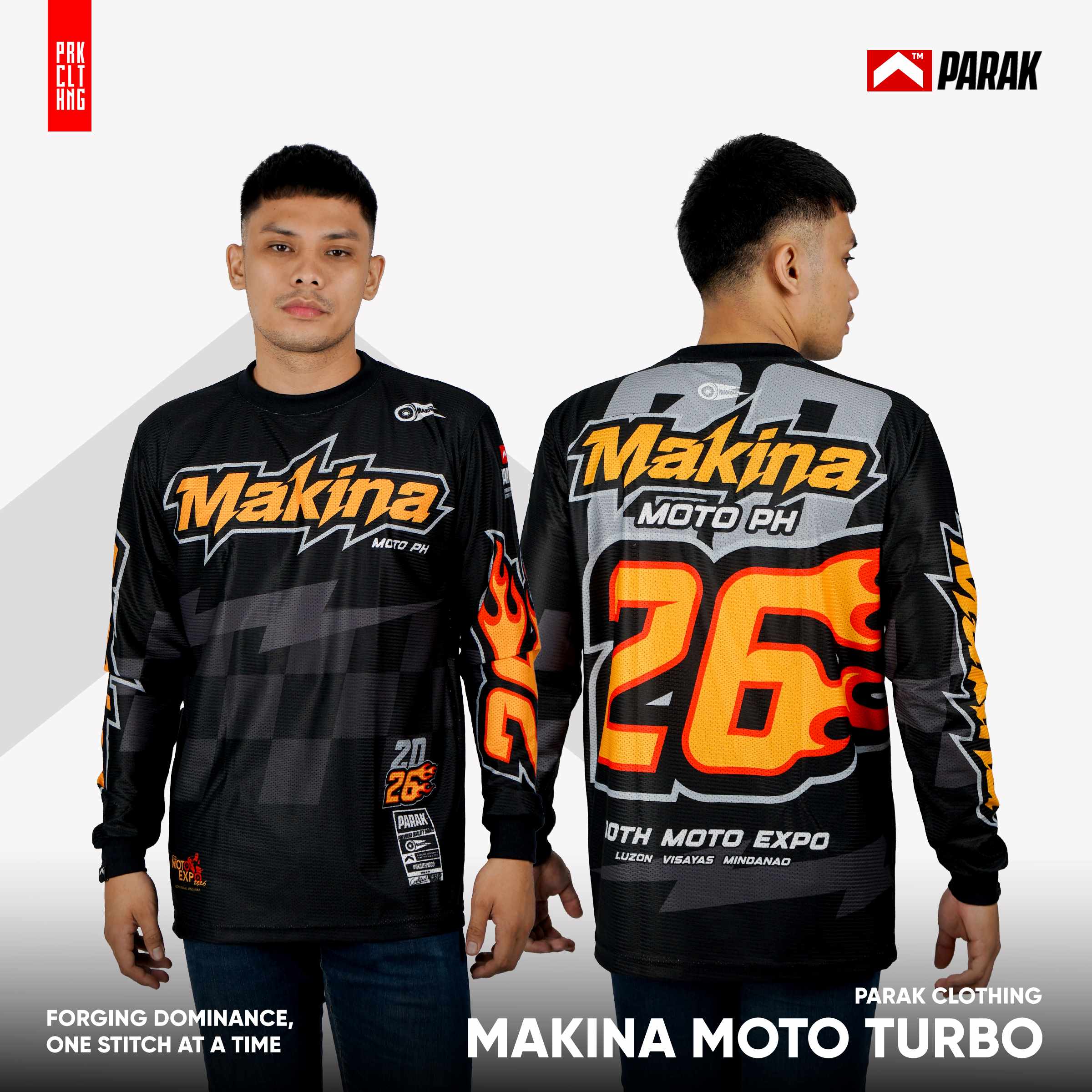 Parak Clothing X Makina Moto Turbo Longsleeve Aircool Fabric Limited Edition
