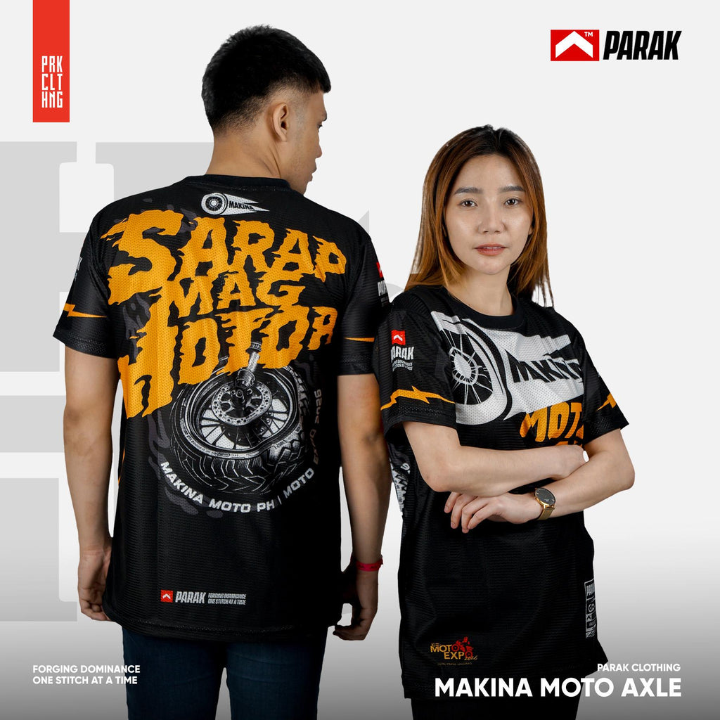 Parak Clothing X Makina Moto Axle T-shirt Aircool Fabric Limited Edition