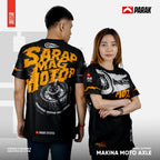 Parak Clothing X Makina Moto Axle T-shirt Aircool Fabric Limited Edition