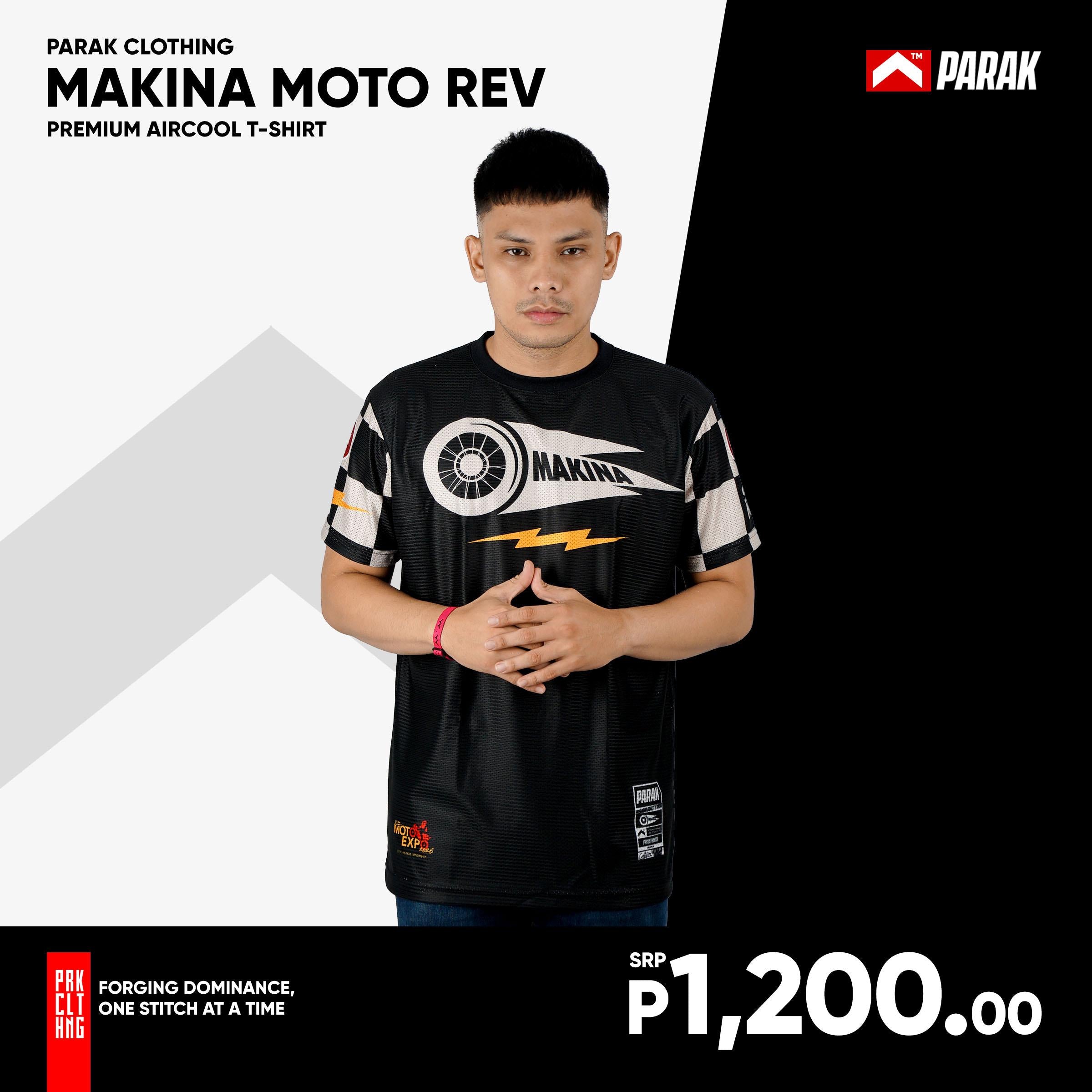 Parak Clothing X Makina Moto Rev T-shirt Aircool Fabric Limited Edition