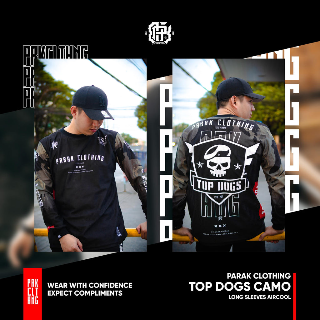 Parak Clothing Top Dogz Camo Aircool Fabric Riding Jersey