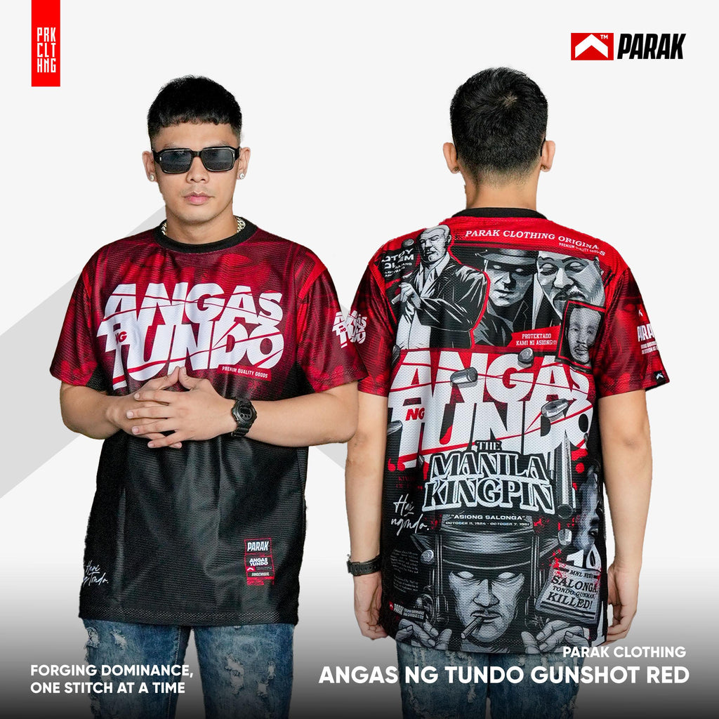 Parak Clothing Angas ng Tundo Gunshot Red Aircool Fabric Limited Edition T-Shirt