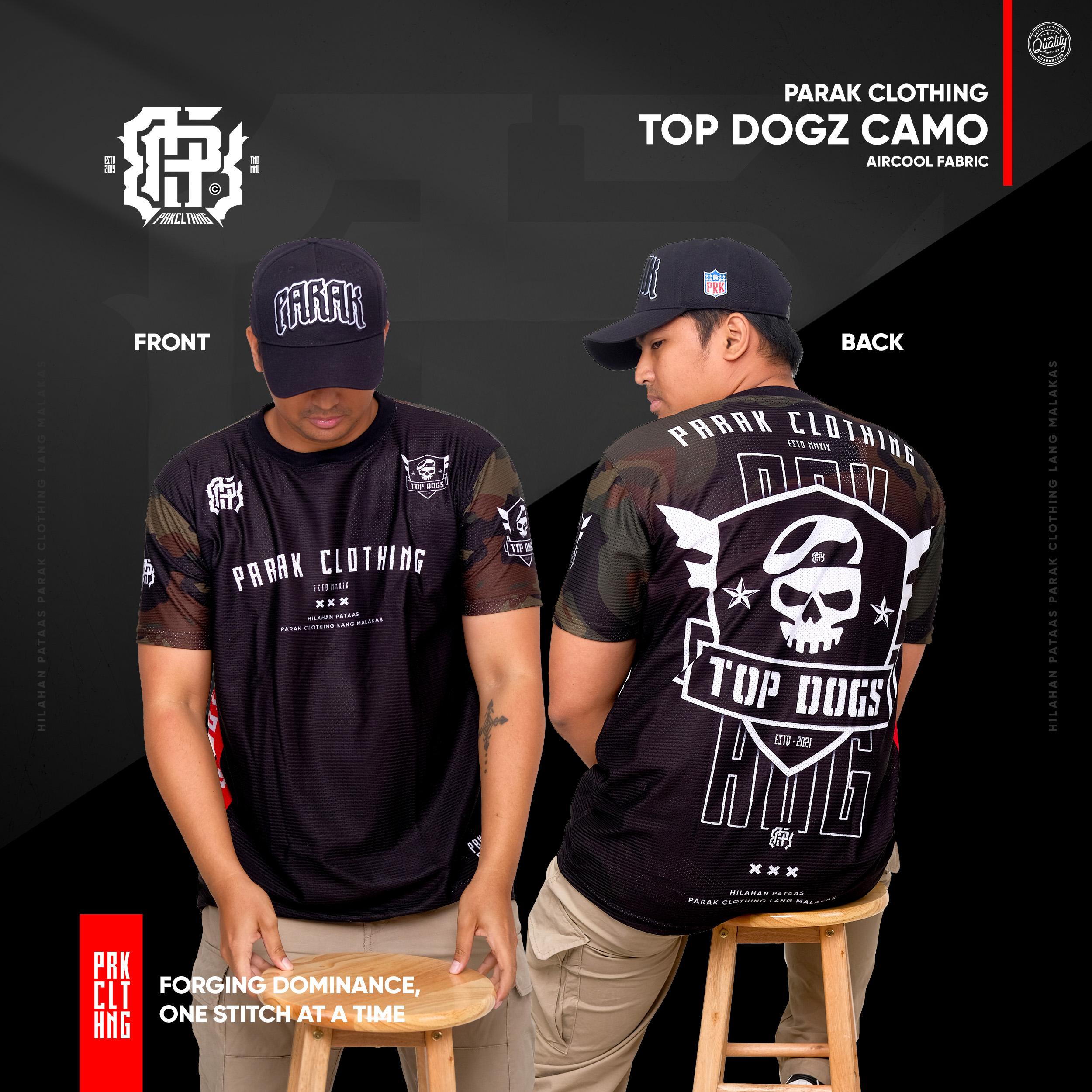 Parak Clothing Top Dogz Camo Aircool Fabric T-Shirt