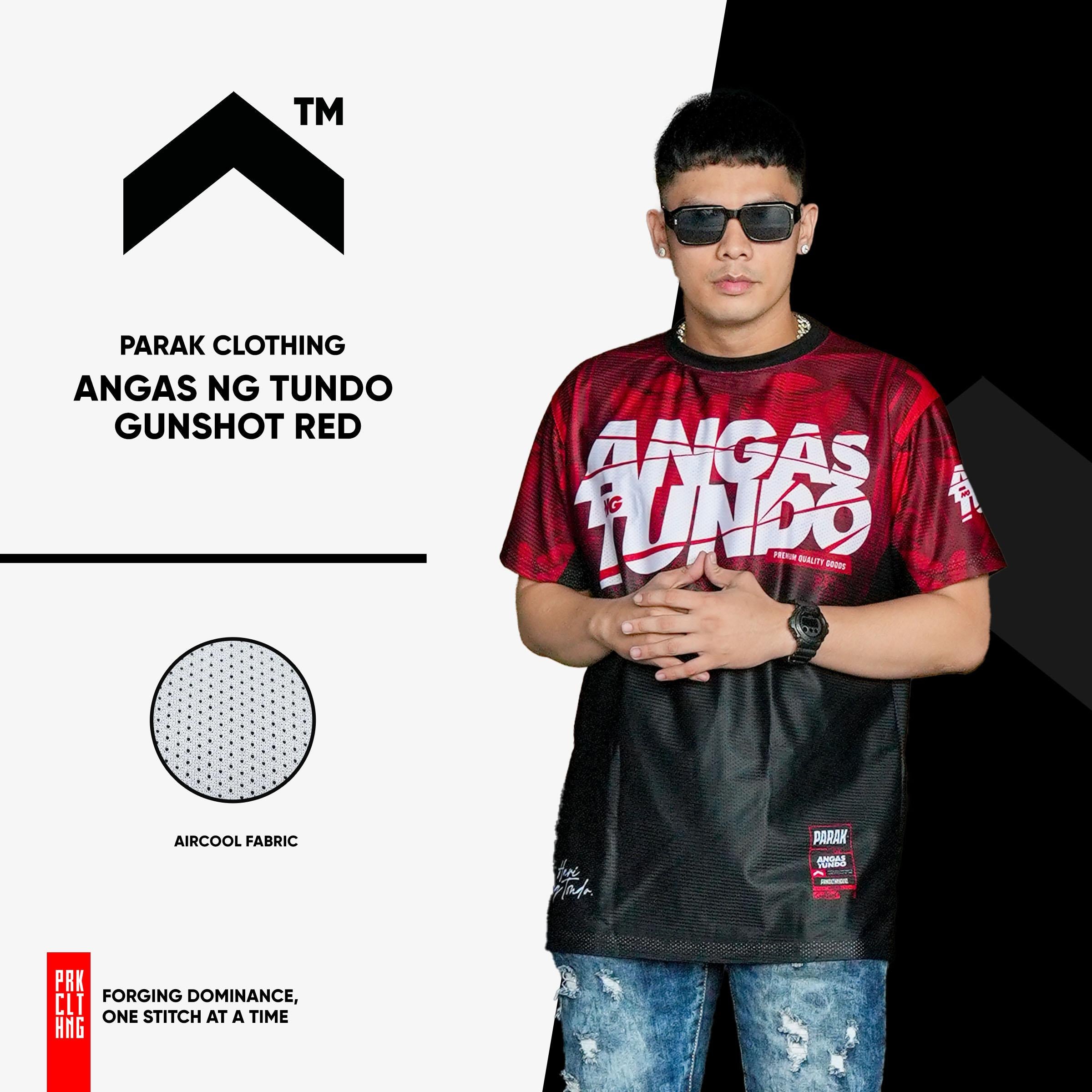 Parak Clothing Angas ng Tundo Gunshot Red Aircool Fabric Limited Edition T-Shirt