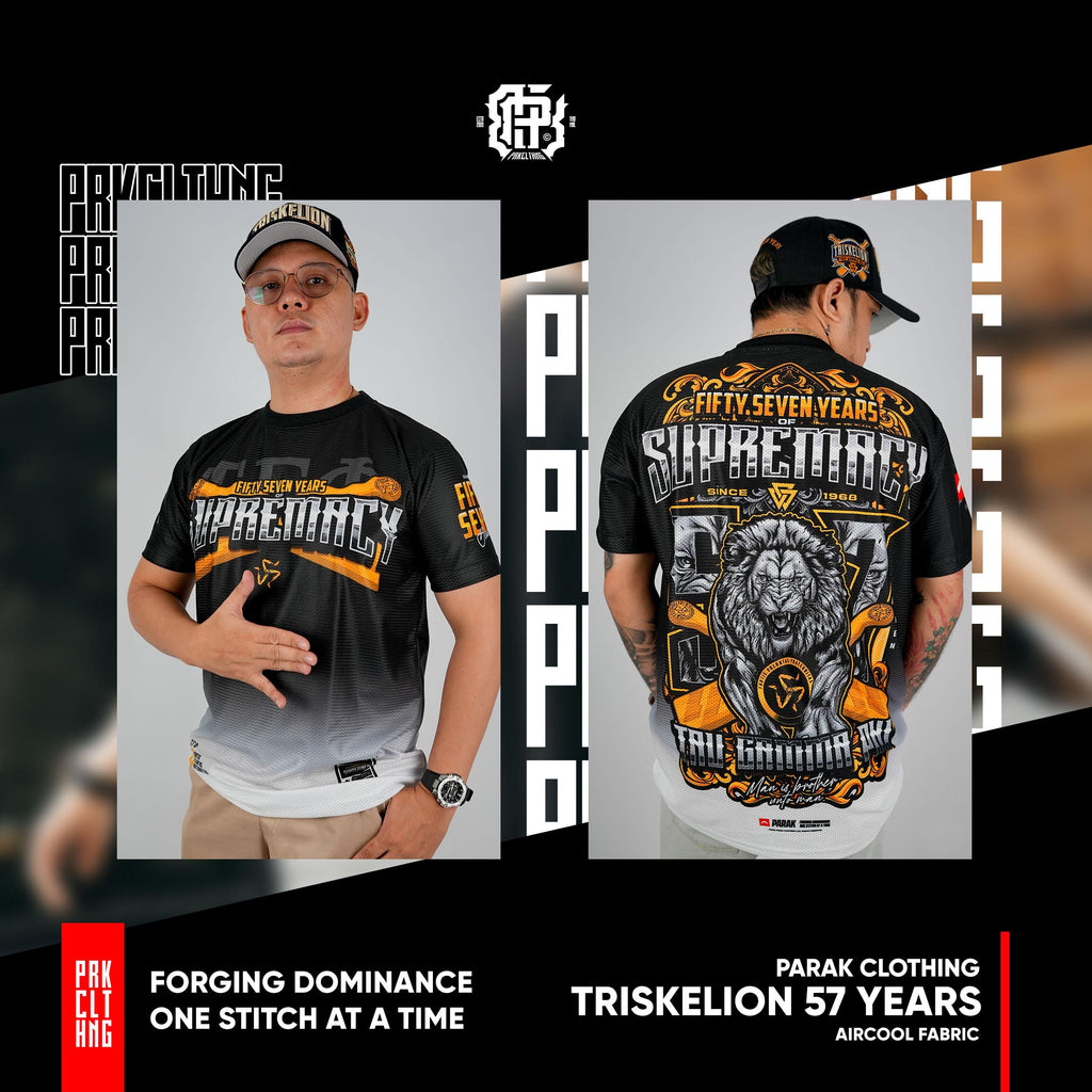 Triskelion 57 Years Frat Shirt Parak x Lods Moto - Aircool Lightweight Breathable Moisture-wicking Machine Washable