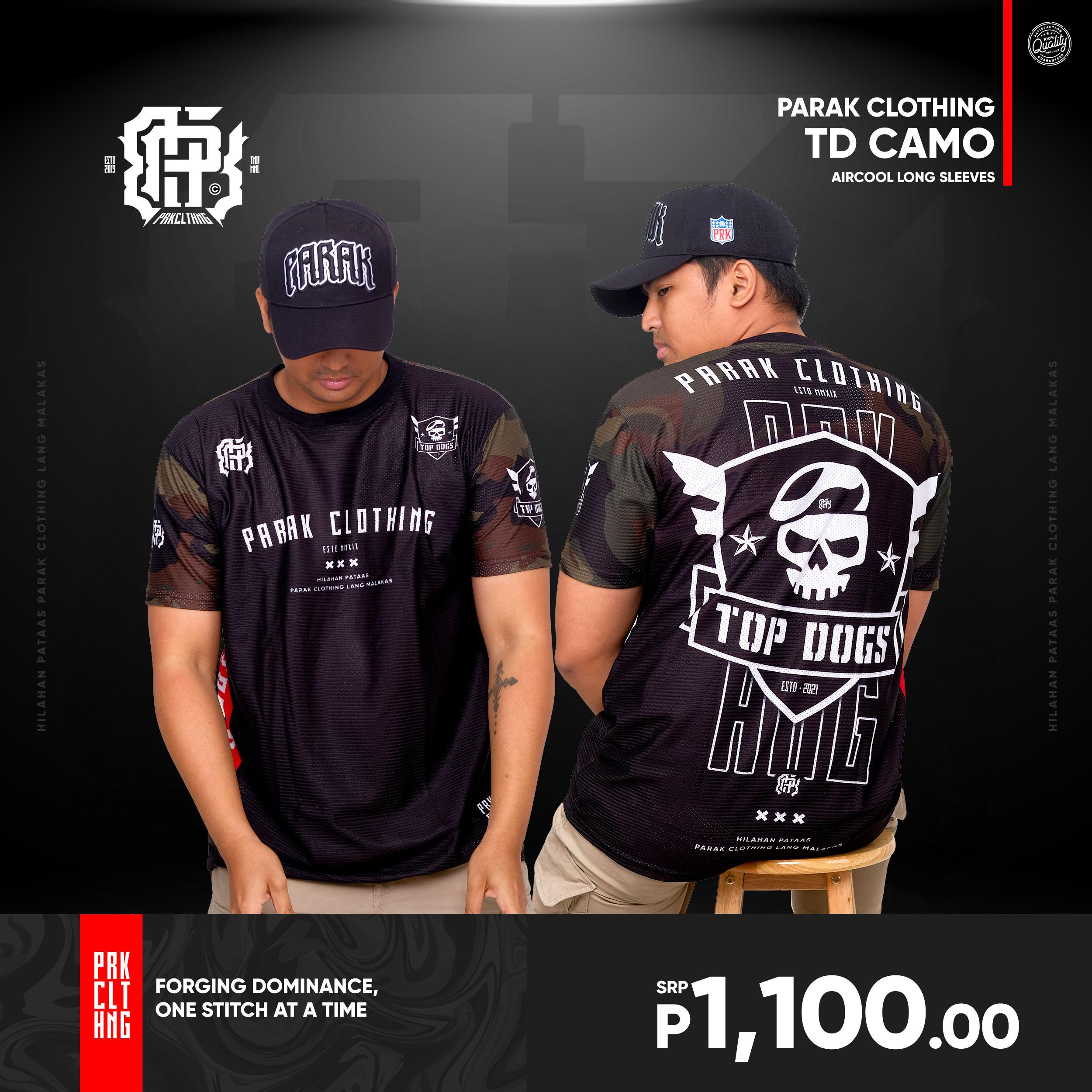 Parak Clothing Top Dogz Camo Aircool Fabric T-Shirt