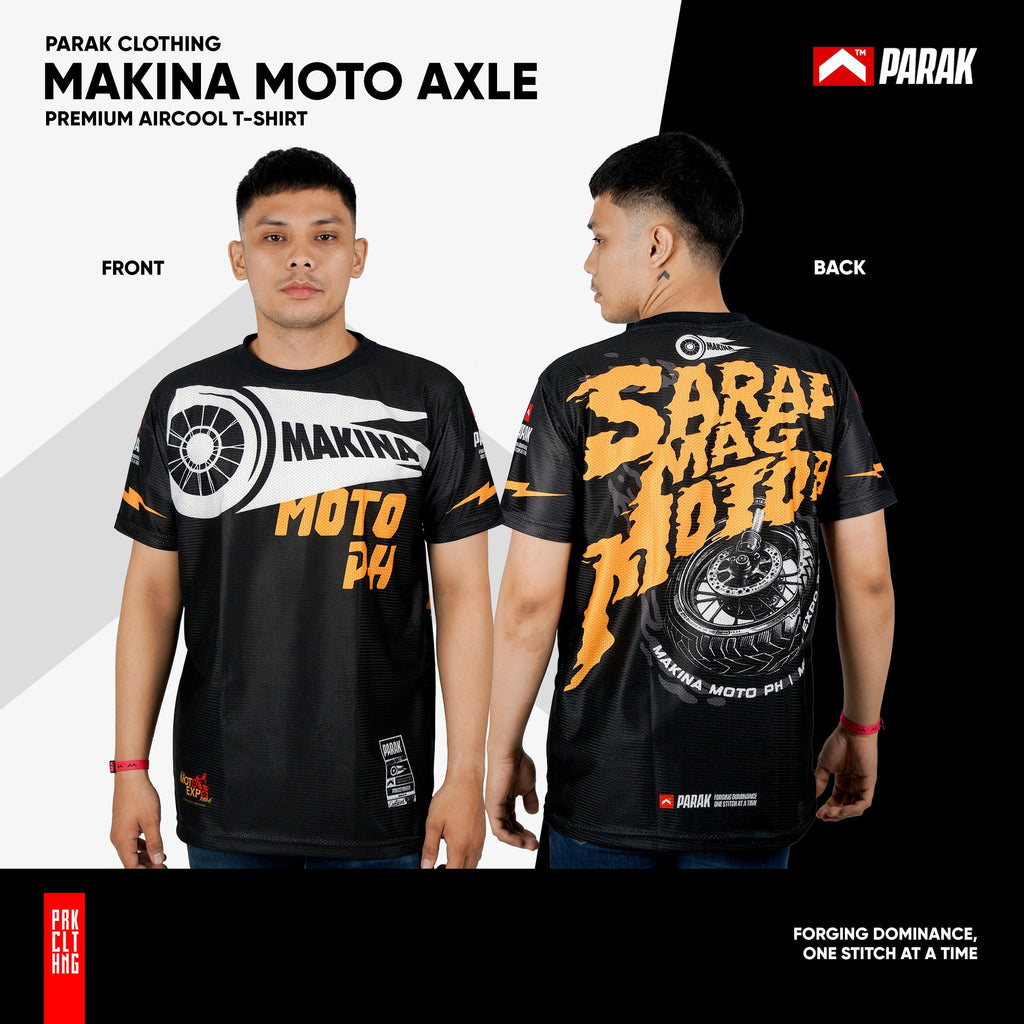Parak Clothing X Makina Moto Axle T-shirt Aircool Fabric Limited Edition