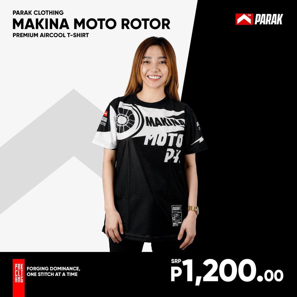 Parak Clothing X Makina Moto Rotor T-shirt Aircool Fabric Limited Edition