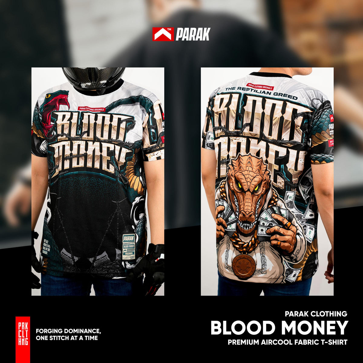Parak Clothing Blood Money T-Shirt Aircool Fabric
