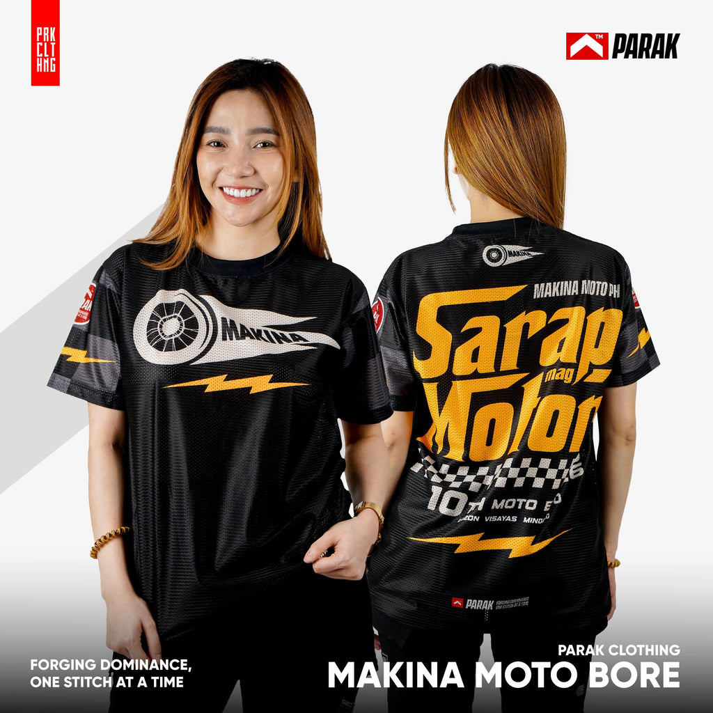 Parak Clothing X Makina Moto Bore T-shirt Aircool Fabric Limited Edition