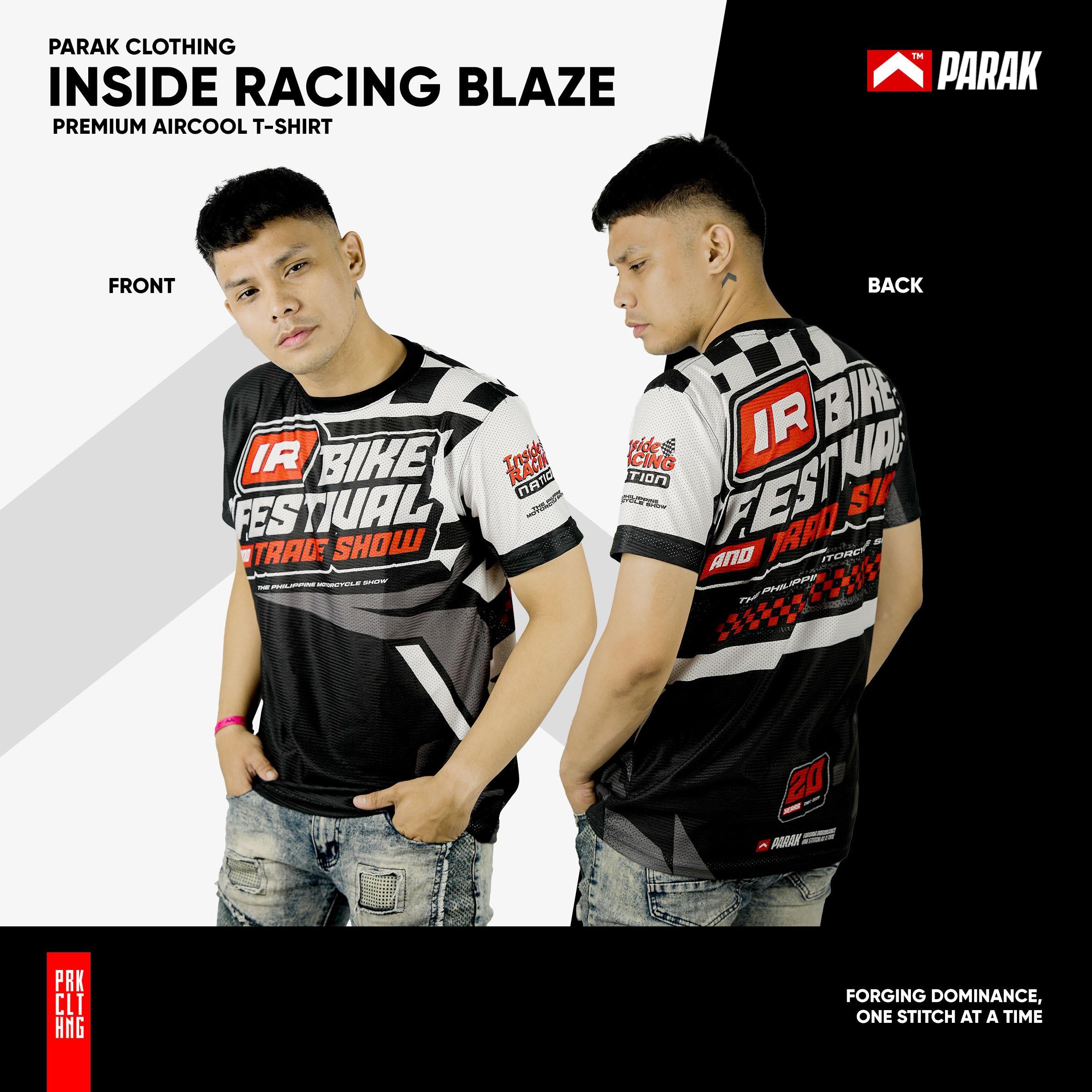 Parak Clothing X Inside Racing Blaze T-shirt Aircool Fabric Limited Edition
