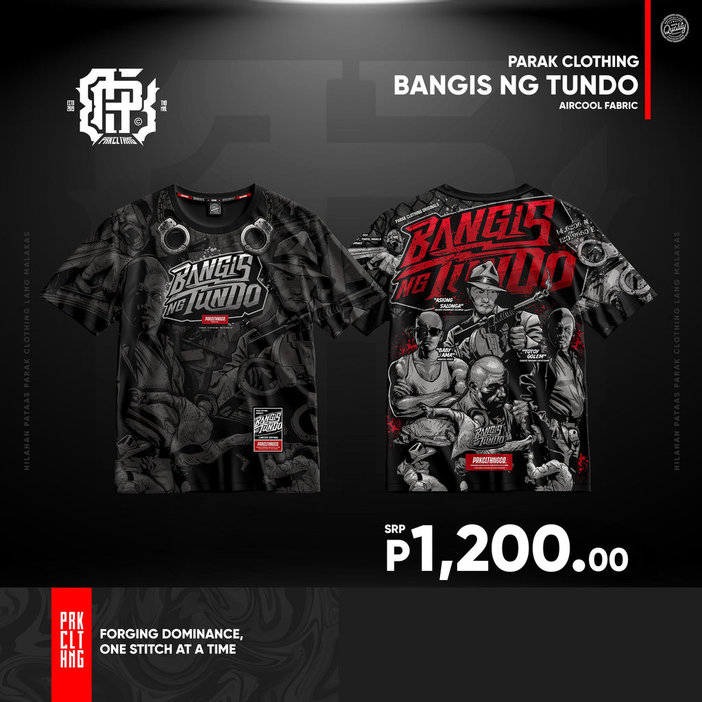 Parak Clothing Bangis ng Tundo Aircool Fabric Limited Edition Oversize T-Shirt