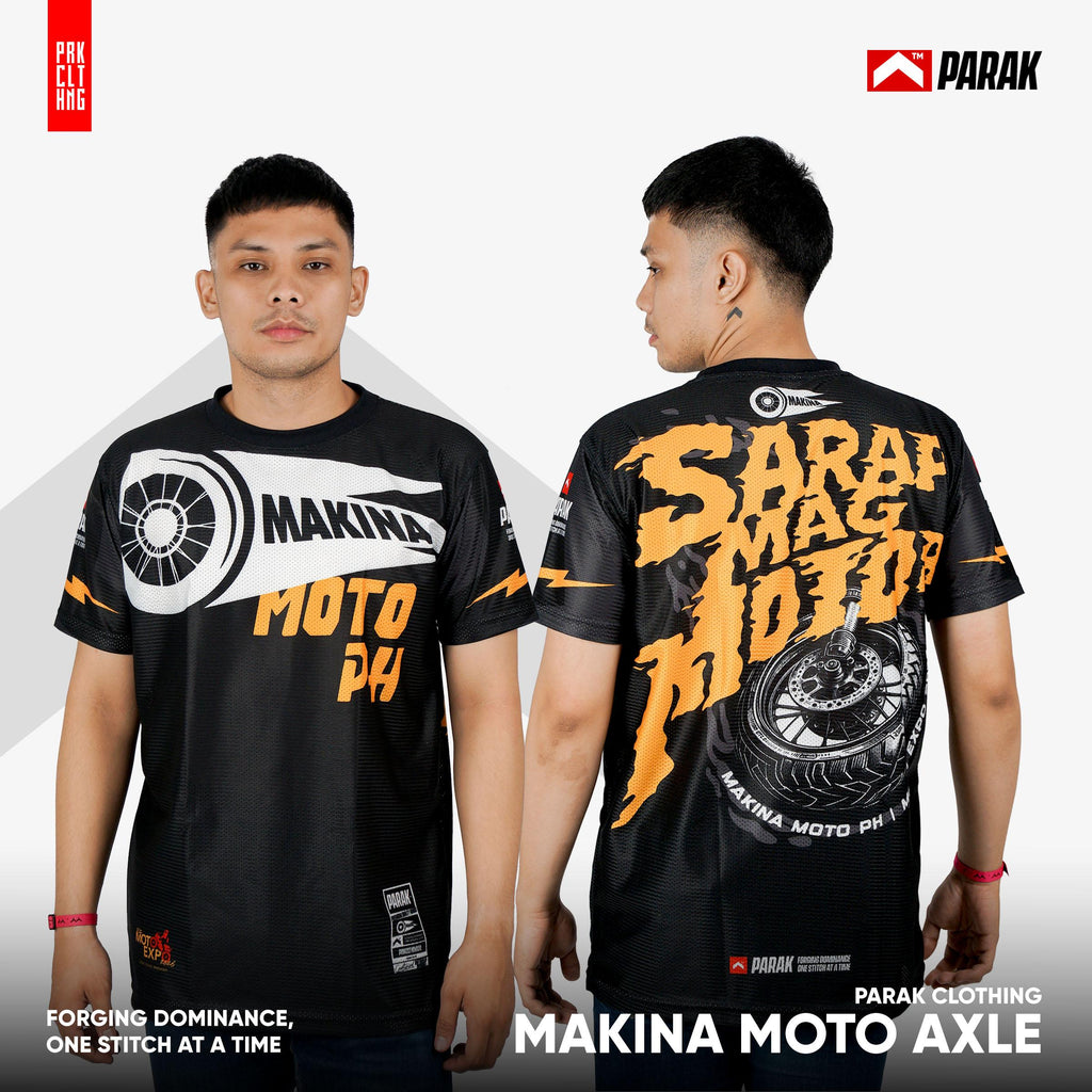 Parak Clothing X Makina Moto Axle T-shirt Aircool Fabric Limited Edition