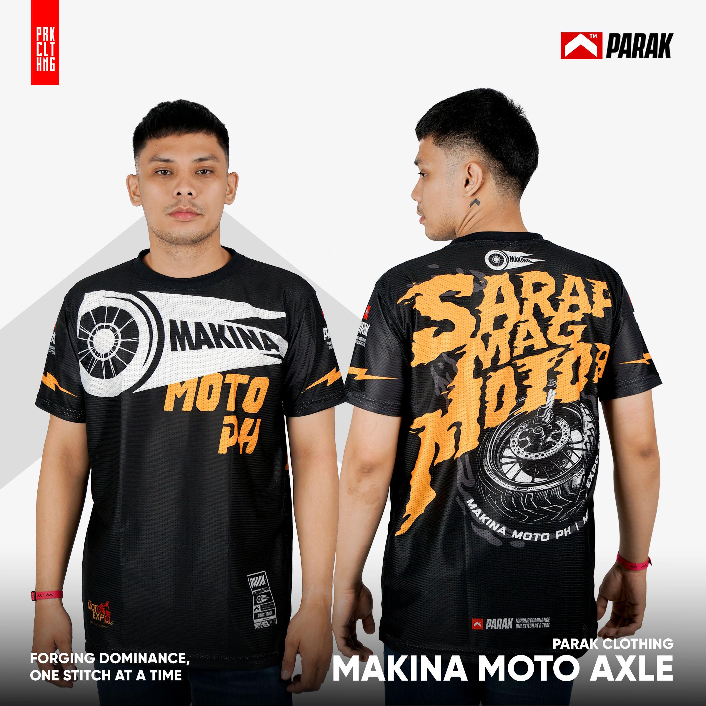 Parak Clothing X Makina Moto Axle T-shirt Aircool Fabric Limited Edition