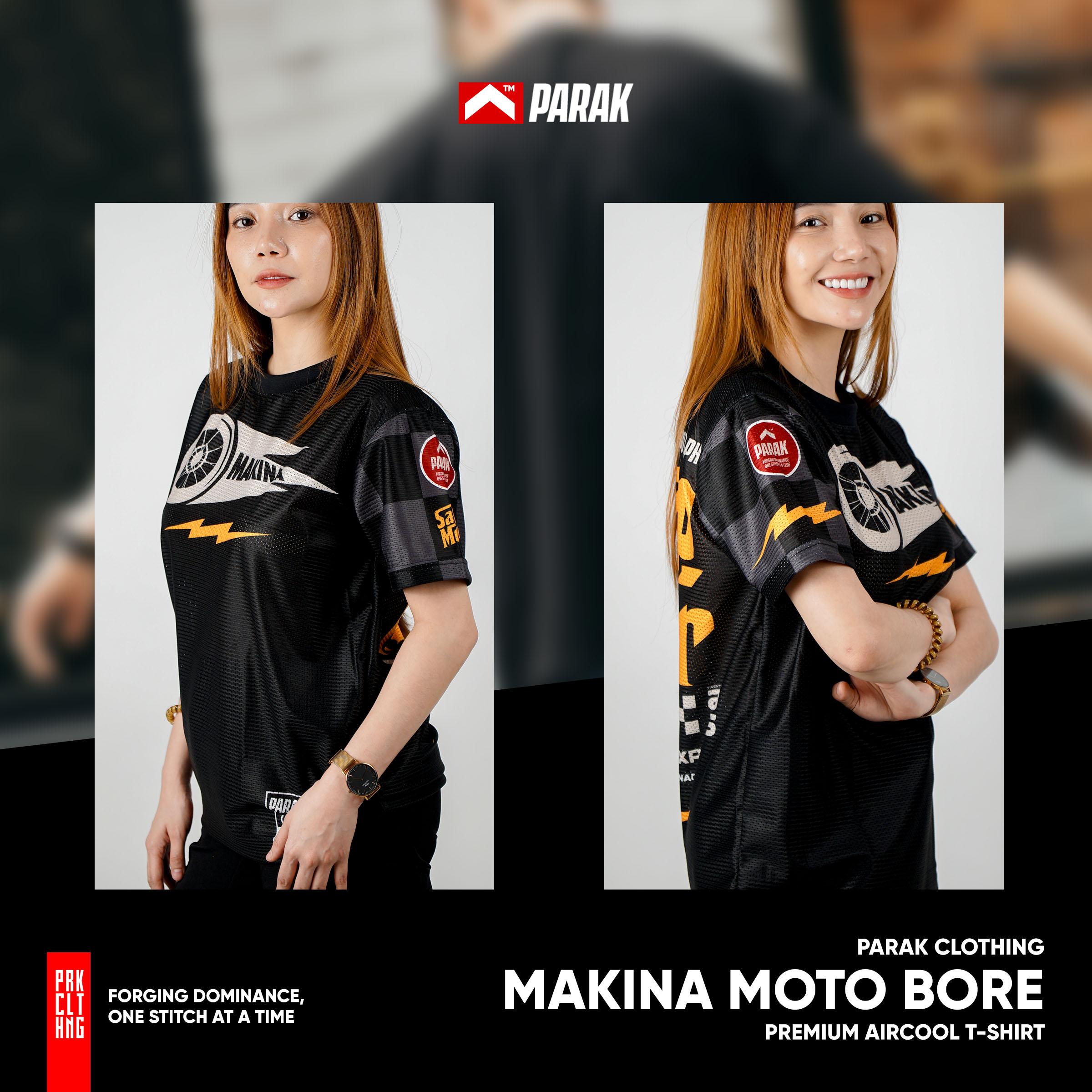 Parak Clothing X Makina Moto Bore T-shirt Aircool Fabric Limited Edition