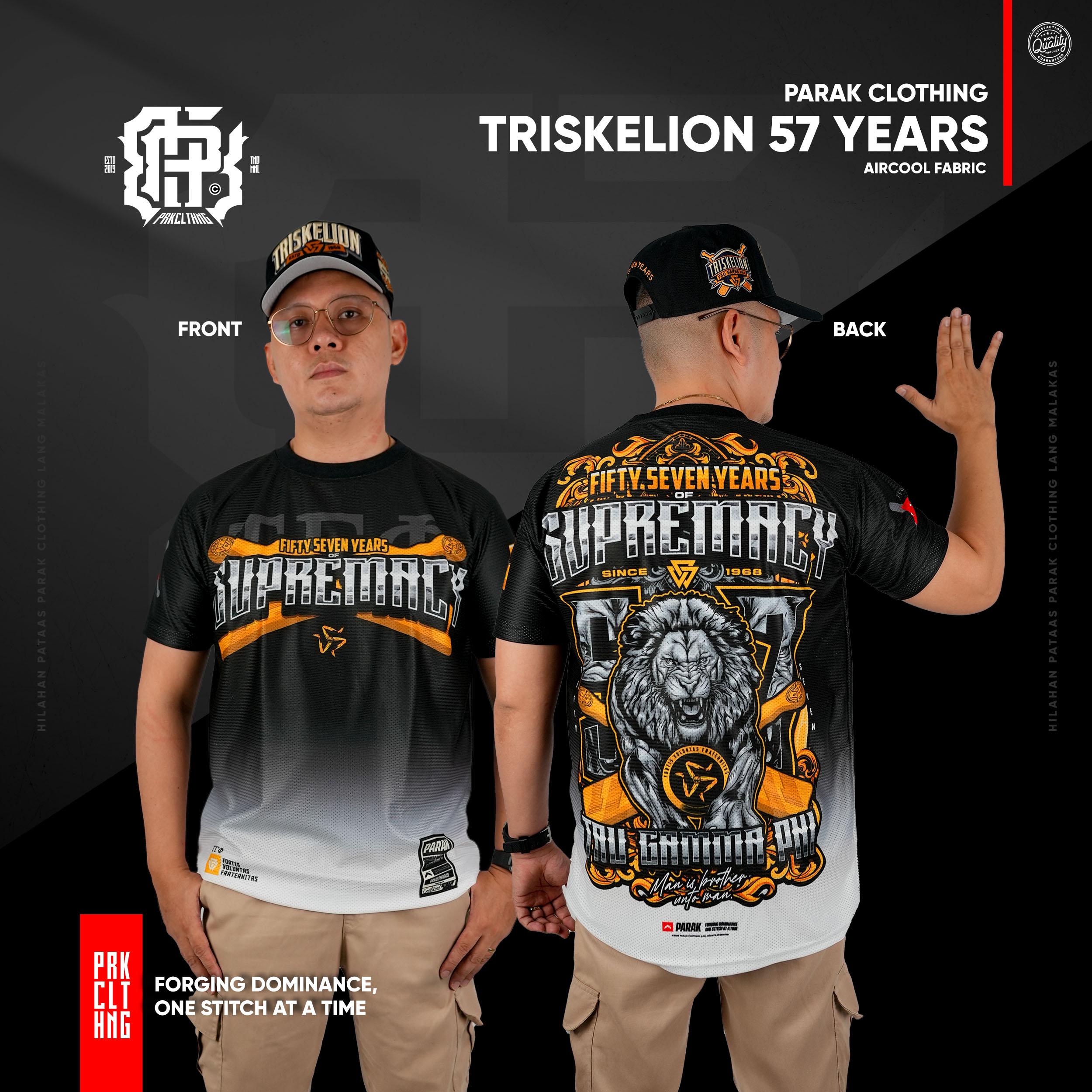 Triskelion 57 Years Frat Shirt Parak x Lods Moto - Aircool Lightweight Breathable Moisture-wicking Machine Washable