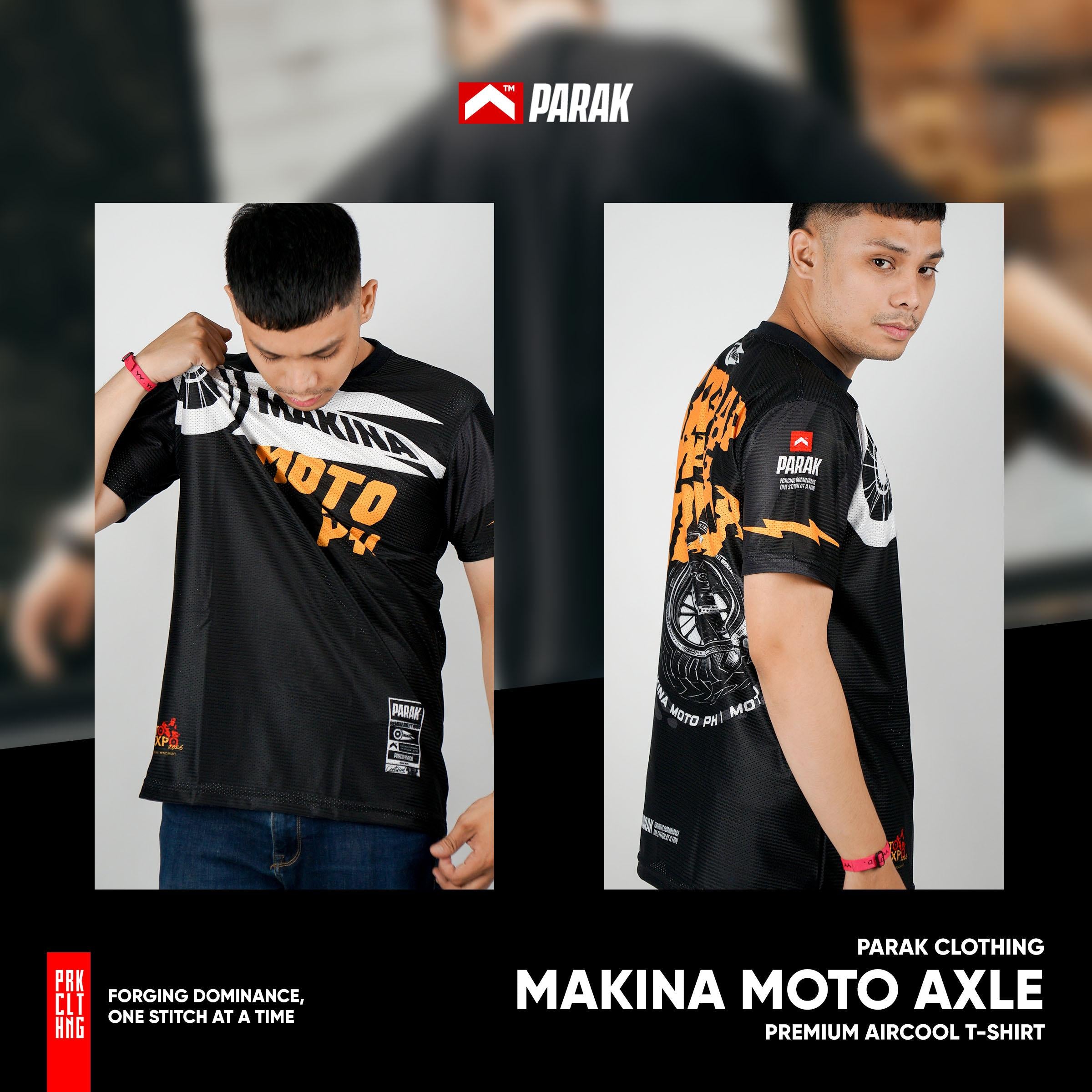 Parak Clothing X Makina Moto Axle T-shirt Aircool Fabric Limited Edition