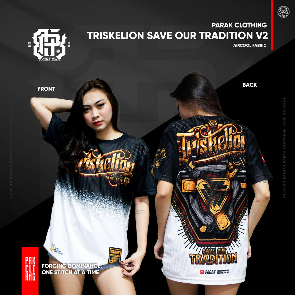 Tri-Paddle White Black Aircool Fabric T-Shirt