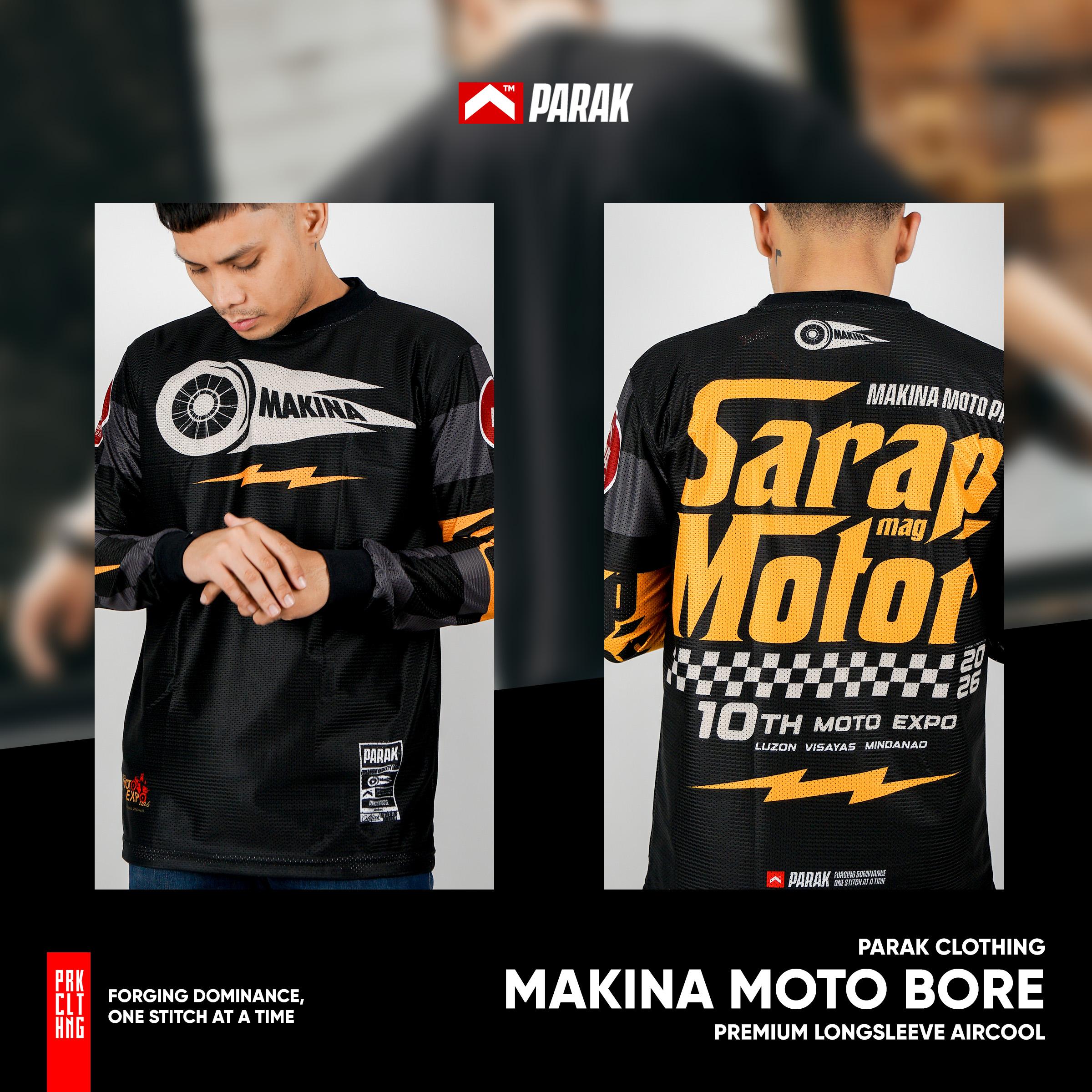 Parak Clothing X Makina Moto Bore Longsleeve Aircool Fabric Limited Edition