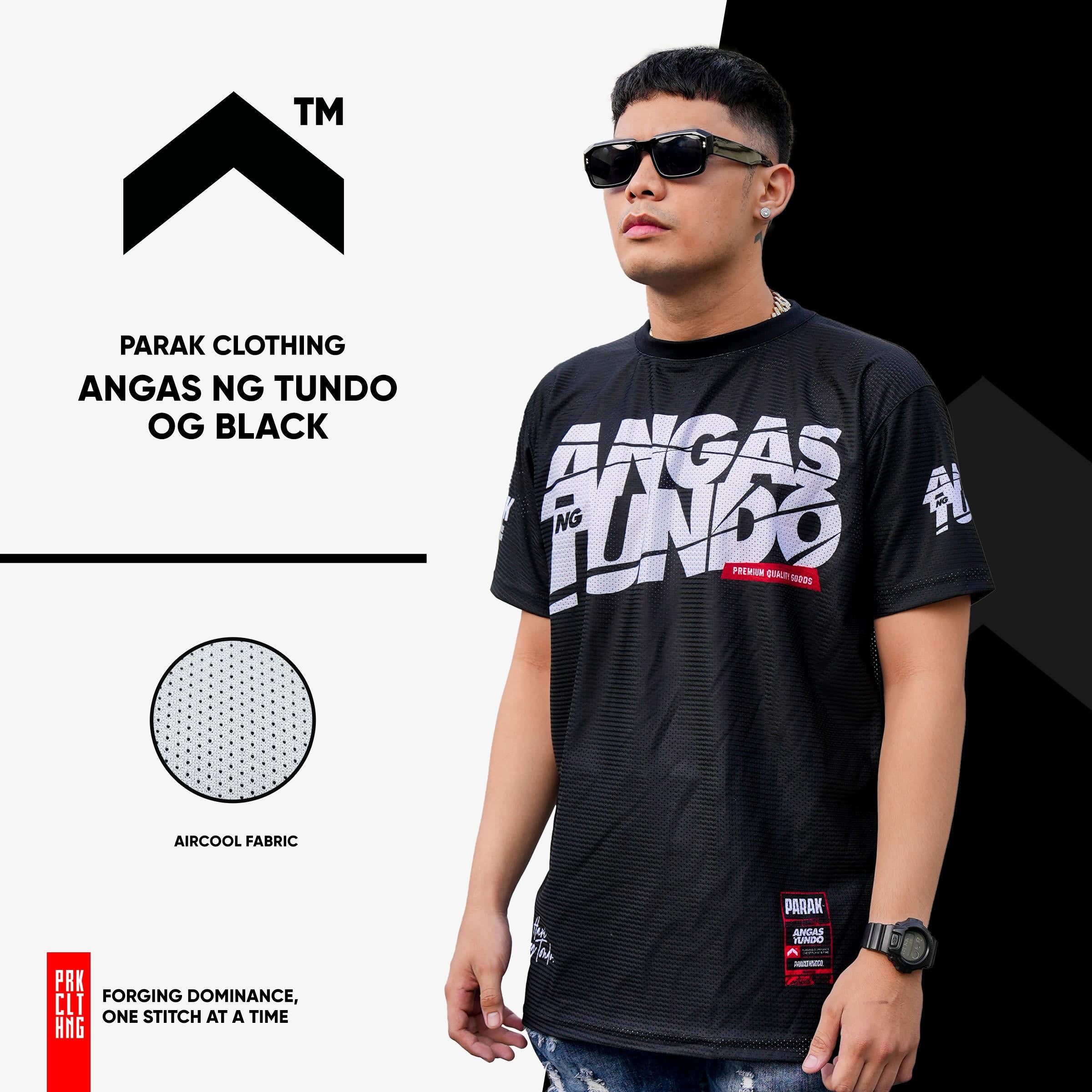 Parak Clothing Angas ng Tundo OG Black Aircool Fabric Limited Edition T-Shirt