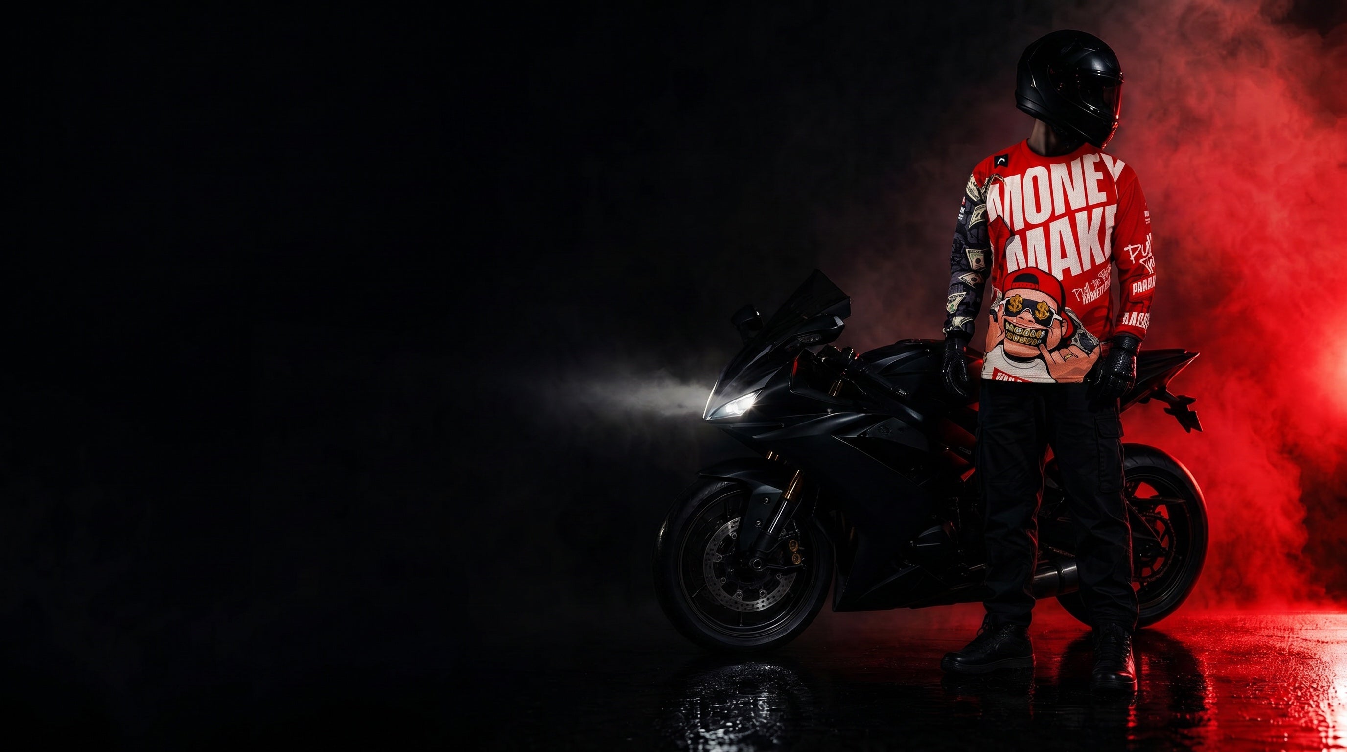 PARAK rider in the Money Maker jersey